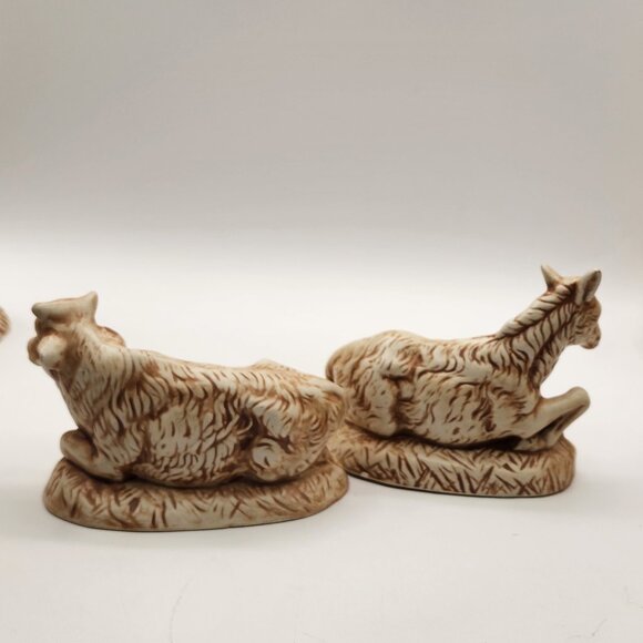 Vtg. Atlantic Mold Co. Hand Painted Set of 6 Animals Replacements Nativity *Pics - Picture 7 of 12